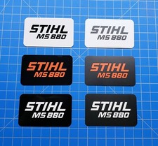 Adesivo in vinile per Stihl MS 880 Shroud Badge "Sovrapposizione vinile completa"