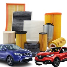 KIT TAGLIANDO 4 FILTRI MISTI NISSAN QASHQAI II 1.5 DCI 81KW 110CV DAL 11/2013