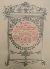 Gabriele d'Annunzio Francesca