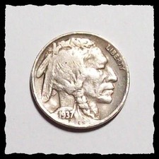 1937-D 3 gambe BUFALO NICHEL