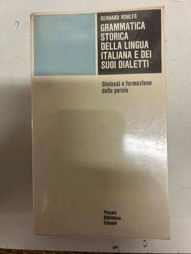 Libro rohlfs grammatica - rohlfs,