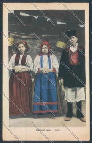 Oristano costumi sardi - sardi, milis