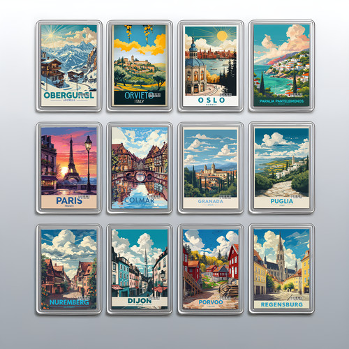Acrylic travel city - acrylic,