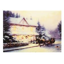 Quadro Natalizio In Tela Con