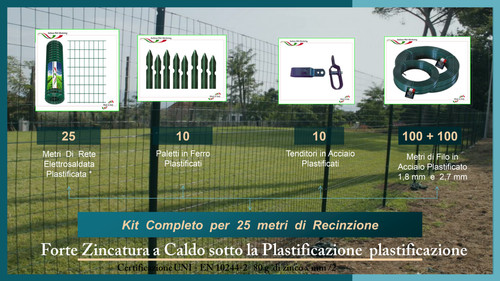 Rete plastificata kit altezza - plastificata,