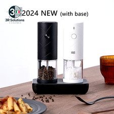 Set 2 Macina Elettrica Huohou Pepe E Sale Con Luce LED E 6 Modalità