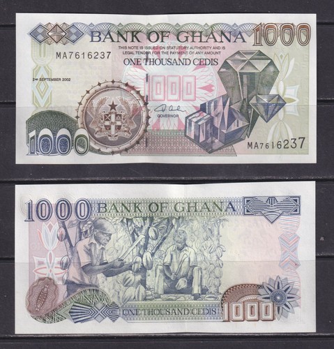 Ghana banconota 1000 cedi - -,
