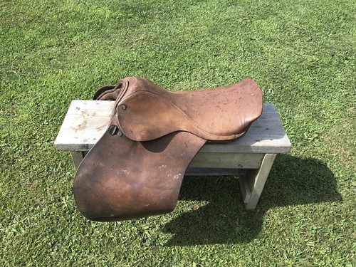 Sella inglese vintage pelle - sella,