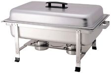 CHAFING DISHES con coperchio cm 67x37x41H professionale scaldavivande bagnomaria