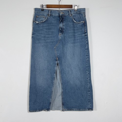 Gonna midi zara denim - midi, donna