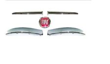 KIT 5 PEZZI MODANATURE CROMATE PARAURTI ANTERIORE ANT FIAT 500 2007 CON FREGIO