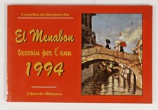 PRL) LIBRETTO EL MENABON 1994 CESARINO DA BORGOSTELLA LIBRERIA MILANESE BOOK