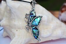 P128 Guscio Madreperla Perle Gioiello CIONDOLO Collier con laccio collana