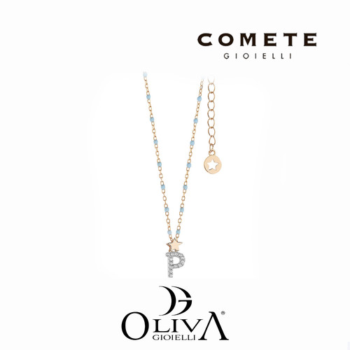 Collana comete stella lettera - collana,