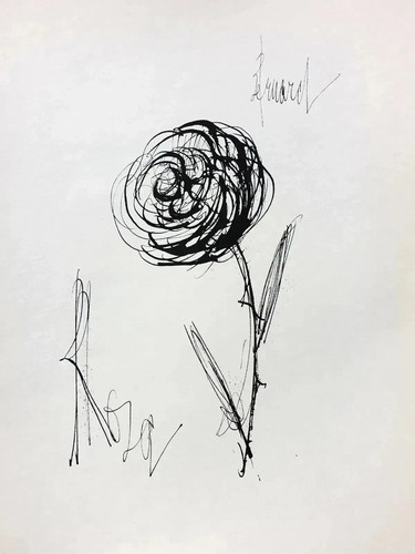 Bernard buffet rosa gravure - rosa,,