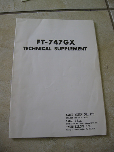 Yaesu 747gx manuale - yaesu, ft-747gx