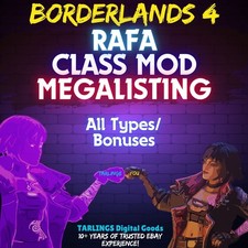 Borderlands 4 🎉 Mod Classe RAFA - GODROLL MEGALIST ✨ Tutti i tipi/bonus ✨