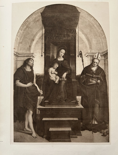 Stampa antica madonna ansidei - antica,
