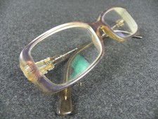 OCCHIALI Vintage ITALY SALVATORE FERRAGAMO Montatura Da Donna Vista Viola Giallo