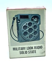 Vintage NEW IN BOX BRONCO MILITARY SOLID STATE   Portable Radio  #NIB