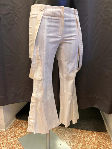 Pantaloni capri zampa con - pantaloni, a