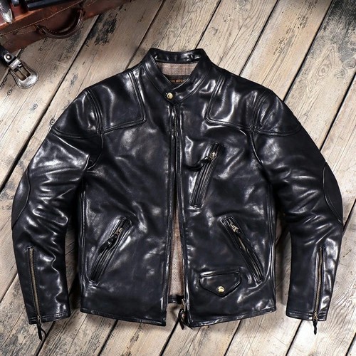 Giacca pelle cavallo - pelle, nera
