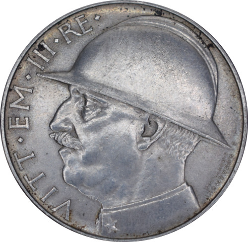 Lire argent elmetto 1928 - 20,
