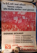 Manifesto politico anni 70 PCI