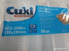 50 VASCHETTE CONTENITORE MICROONDE CC 1000  ALIMENTI CUKI PROFESSIONALI OVALI*