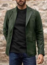 Blazer uomo pelle cappotto