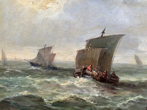 Antico quadro marina - quadro, cielo