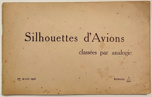 Silhouettes avions 1916 - silhouettes, d’avions