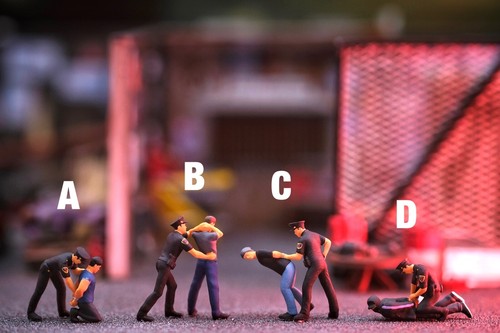 Figurina miniatura arresto