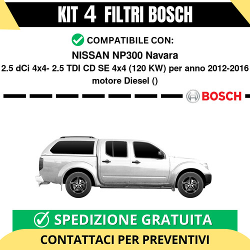 Kit bosch filtri tagliando - kit,