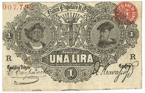 Lira biglietto fiduciario - 1,