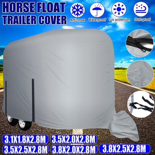 Gray horse float trailer - horse,