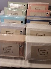 SET LENZUOLA KING SOUTH STREET LOFT 6 PEZZI /c FEDERE EXTRA