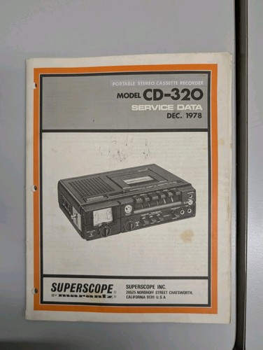 Superscope model 320 - model, cd-320