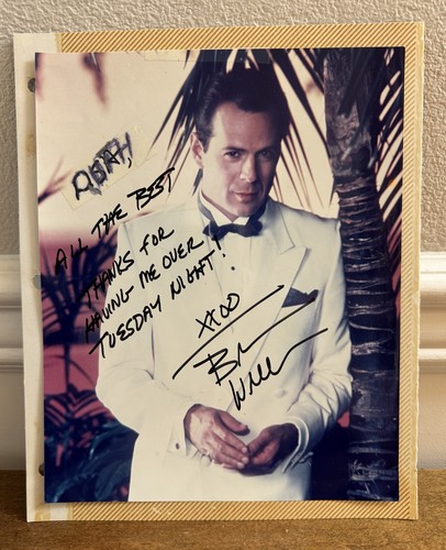 Bruce willis autografo firmato - bruce,