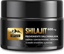 Shilajit Himalayano PURO 50G, Originale Dell' Himalaya - Integratore Naturale