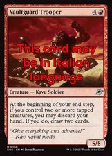 MTG VAULTGUARD TROOPER FOIL EXC - SOLDATO GUARDIA DEL CAVEAU 166 - EOE - MAGIC
