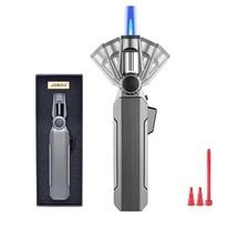 DOUBFIVSY Cannello da Cucina 100° Girevole Bruciatore a Gas Butano Regolabile...