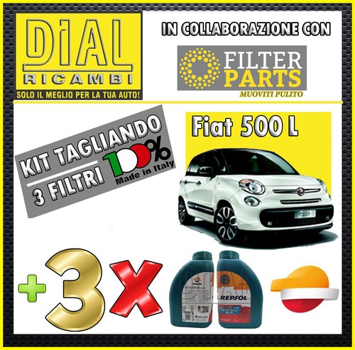 Kit tagliando olio fiat 500 - kit,