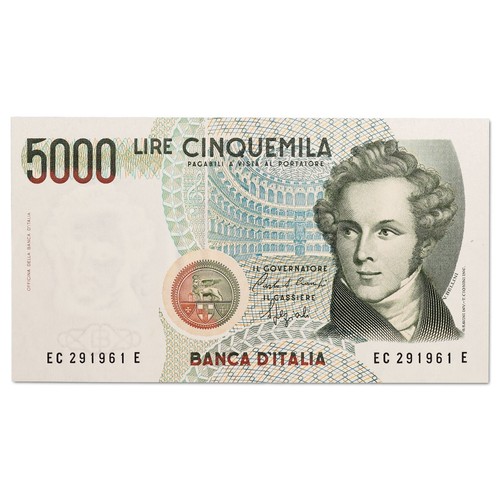 Italy banknote 5000 - banknote,