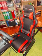 Simulatore di Guida, Sedile di Simulazione, Supporto per Volante e Pedaliera