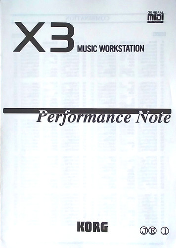 Korg sintetizzatore - x3,