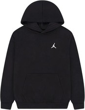 Felpa cotone con cappuccio stampa JORDAN Michael nera uomo donna bambino
