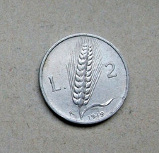 2 lire SPIGA ARATORE 1949
