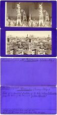 Stereoviews (2), Italy, Florence (Firenze): Ratto Sabine; Duomo, Palazzo Vecchio