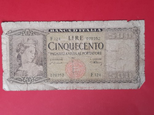 Italie billet 500 lire type - lire,